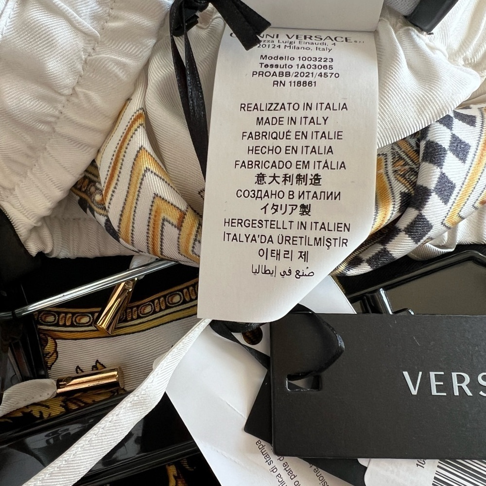 Versace Heritage Print Silk Joggers - Picture 6 of 15